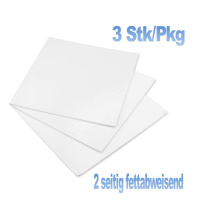 Tortenplatten 3 mm weiss 3 Stk. Packung  quadratisch 35  x 35 cm x 3 mm dick Cakecard von Cake-Masters - beidseitig fettabweisend