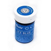 Spectral konzentrierte Paste  Ice blue - Eisblau Lebensmittelfarbe  25 g von Sugarflair - E171frei - f&uuml;r Zuckerpasten, Icing, Buttercreme etc.