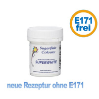 Superwhite Sugarflair - Super WEISS PULVER  - 20 g - neue...
