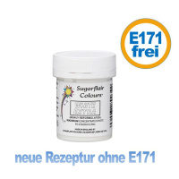 Extra White 42 g Sugarflair max konzentrierte Paste - extra wei&szlig; - neue Rezeptur E171frei