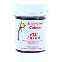 Extra Red 42 g Sugarflair max konzentrierte Paste - extra Rot - E171frei