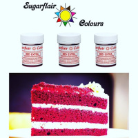 Extra Red 42 g Sugarflair max konzentrierte Paste - extra Rot - E171frei