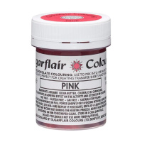 Schokoladenfarbe Rosa - Pink Colouring von Sugarflair 35 g auf Bio-Kakaobutterbasis