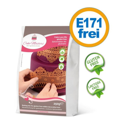 Spitzendekor Mix weiß - Pulver zum Herstellen von Zuckerspitze 250 g von Cake Mastesrs
