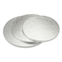 Cake Board rund silber 33 cm x 1,2 cm Cake Masters in...