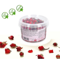 Rosenknospen natur rot getrocknet, 30 g, 100 % essbar, Glutenfrei, Laktosefrei, Vegan