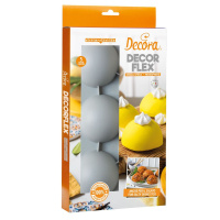 Halbkugel 8 cm Silikonform mit 5 Formen mit ca 80 x 40 mm...
