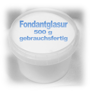 Fertigfondant (Zuckerglasur) 500 g zur direkten Verwendung von Pati Versand