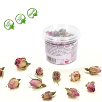 Rosenknospen natur purpur getrocknet, 15 g, 100 % essbar,...
