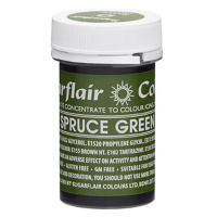 Spectral konzentrierte Paste Spruce Green - Fichtennadel Gr&uuml;n Lebensmittelfarbe  25 g von Sugarflair - E171frei - f&uuml;r Zuckerpasten, Icing, Buttercreme etc.