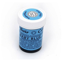 Spectral konzentrierte Paste Baby blue - Baby Blau Lebensmittelfarbe  25 g von Sugarflair - E171frei - f&uuml;r Zuckerpasten, Icing, Buttercreme etc.
