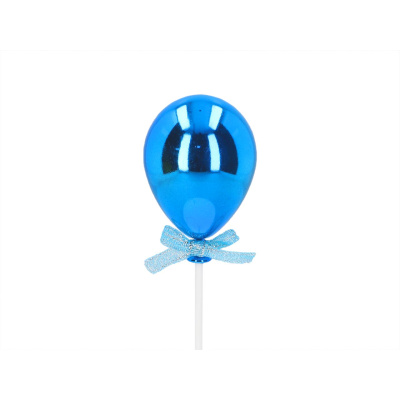 3D Stecker  Ballon blau Topper von Cake Masters ca. 5 x 6 cm
