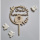 Erstkommunion Holz Torten Topper personalisierbar mit Taube und Hostie Durchmesser 12 cm