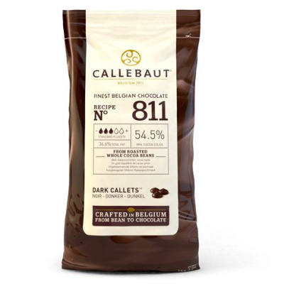 Callebaut Chocolate Dark Callets - 811  - 1 kg  feinste Dunkle Schokolade aus Belgien