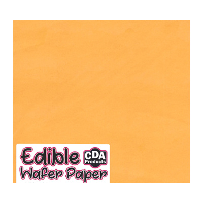 Wafer Paper d&uuml;nn orange 12 Blatt d&uuml;nnes Oblatenpapier  f&uuml;r Zuckerblumen und Dekorationen