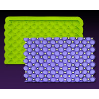 SIMPRESS Mould Steppmuster mit Perlen Tufted Swiss Dots...
