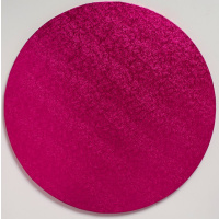 Cake Board rund pink cerise 25 cm x 1,3 cm Culpitt Drum 10 Zoll fuchsia