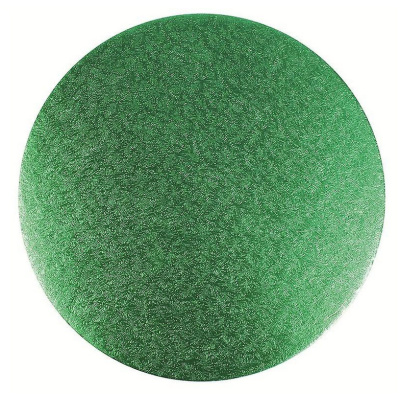 Cake Board rund Gr&uuml;n Gras 20 cm x 1,3 cm Culpitt Drum 8 Zoll green