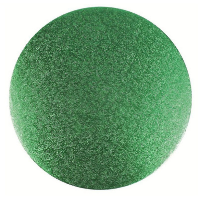 Cake Board rund Gr&uuml;n Gras 20 cm x 1,3 cm Culpitt Drum 8 Zoll green