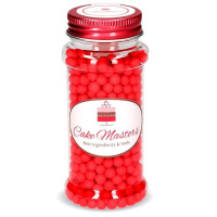 weiche Zucker Perlen rot  60 g Dragees von Cake-Masters