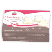 Tauben Flach aus Zucker 4 Stk. von Cake Masters je ca. 3...