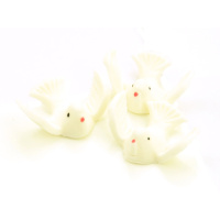 Tauben aus Zucker 5 Stk. von Cake Masters je ca. 3,5 x 3 cm, 1,5 cm hoch