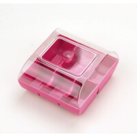 Macaron Verpackung Box  fuchsia 6er von Silikomart 10 x 10 x 6 cm