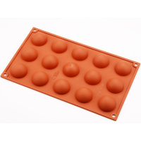 Silikonform Silikomart Halbkugel 4 cm Semisfera Höhe 2 cm - 300 ml Greenline ohne Überverpackung