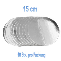 Torten Unterlagen Set d&uuml;nn 10 Stk. 15 cm 2,5 mm dick...