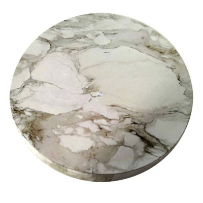Cake Board rund marmoriert wei&szlig;-grau 25 cm x 1,2 cm Tortenplatte von Azucren 1 St&uuml;ck