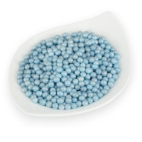 weiche Zucker Perlen blau glimmer 60 g Dragees von...