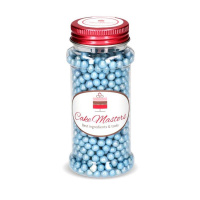 weiche Zucker Perlen blau glimmer 60 g Dragees von...