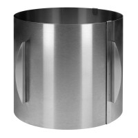 Tortenring verstellbar 20 cm hoch rostfreier Edelstahl,...