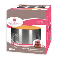 Tortenring verstellbar 20 cm hoch rostfreier Edelstahl,...