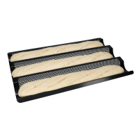 Baguette Backblech 40 x 25 cm f&uuml;r 3 Brote -...