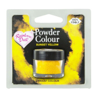 Rainbow Dust Powder Colour Sunset Yellow 3,5 g - Gelb Sonnenaufgang Pulver Lebensmittelfarbe