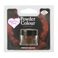 Rainbow Dust Powder Colour Brown Chocolate 2 g - Schokolade Braun Pulver Lebensmittelfarbe