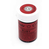 Spectral konzentrierte Paste Ruby - Rubin Rot Lebensmittelfarbe  25 g von Sugarflair - E171frei - f&uuml;r Zuckerpasten, Icing, Buttercreme etc.