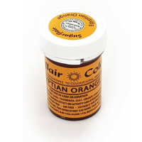 Spectral konzentrierte Paste Egyptian Orange Lebensmittelfarbe  25 g von Sugarflair - E171frei - f&uuml;r Zuckerpasten, Icing, Buttercreme etc.