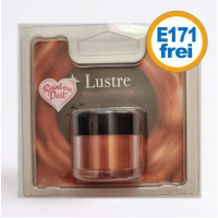 Rainbow Lustre Metallic Puder Copper Flame - Kupfer 3 g - E171 frei -  Metallic Dust Powder Colour