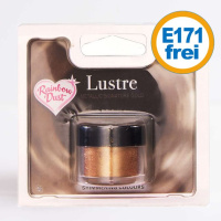 Rainbow Lustre Metallic Puder Signatur Gold  -  Gelb/Beige Gold 3 g - E171 frei -  Metallic Dust Powder Colour