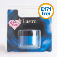 Rainbow Lustre Puder Sparkle Blue Skies  - glitzernder blauer Himmel  3 g - E171 frei - Dust Powder Colour