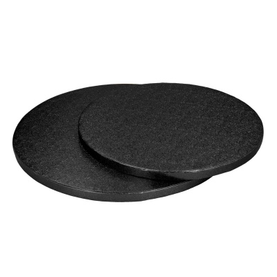 Cake Board rund schwarz 30,5 cm x 1,2 cm Tortenplatte 12 Zoll von Cake Masters