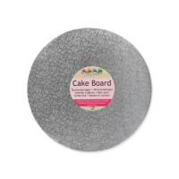 Cake Board 4 mm dick silber Rund 30,5 cm 12 Inch Tortenunterleger von Fun Cakes