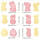 Ostern Hasen und Küken Ausstecher plus Präger Set 12 teilig - 6 Ausstecher und 6 Stempel,