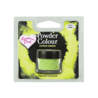 Rainbow Dust Powder Colour Citrus Green 4 g - Zitrus Gr&uuml;n Puder - Pulver Lebensmittelfarbe
