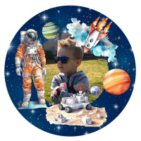 Weltall Space Raumfahrt Tortenbild rund mit individuellem Bild 15 cm