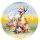Dinosaurier Tortenbild rund für Geburtstag