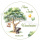 Taufe Baum Elefant Tortenbild rund 20 cm