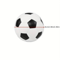 Fu&szlig;ball 6 cm 3D Tortendekoration aus Kunststoff - nicht zum verzehr geeignet